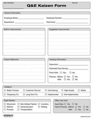 Quick and Easy Kaizen Forms