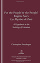 Book cover of: For the People, by the People?. By: Christopher Prendergast