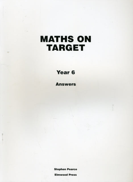 Book cover of: Maths on Target Year 6 Answers