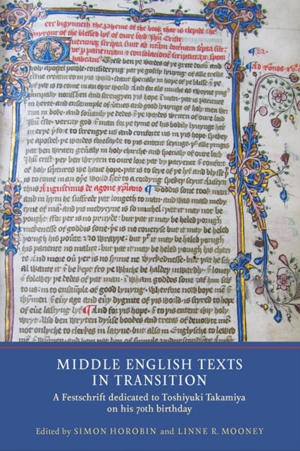 Book cover of: Middle English Texts in Transition. By: Simon Horobin