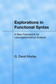 Book cover of: Explorations in Functional Syntax