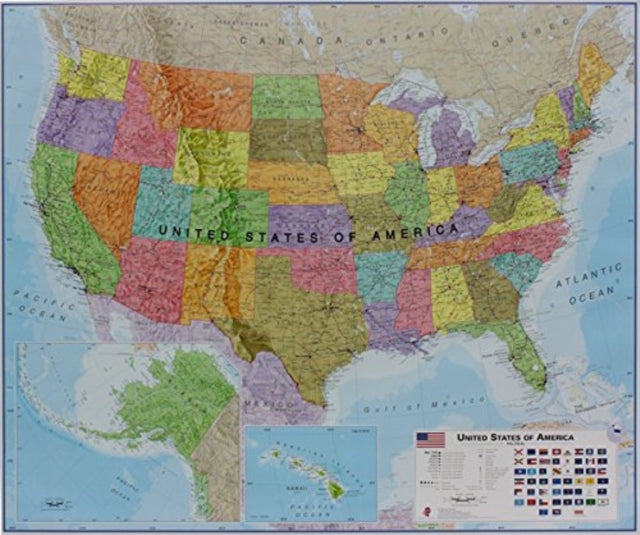 Book cover of: USA political laminated
