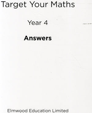 Target Your Maths Year 4 Answer Book