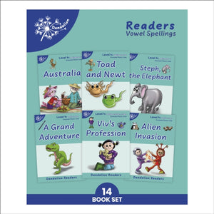 Phonic Books Dandelion Readers Vowel Spellings Level 4, Alternative vowel and consonant spellings, and Latin suffixes