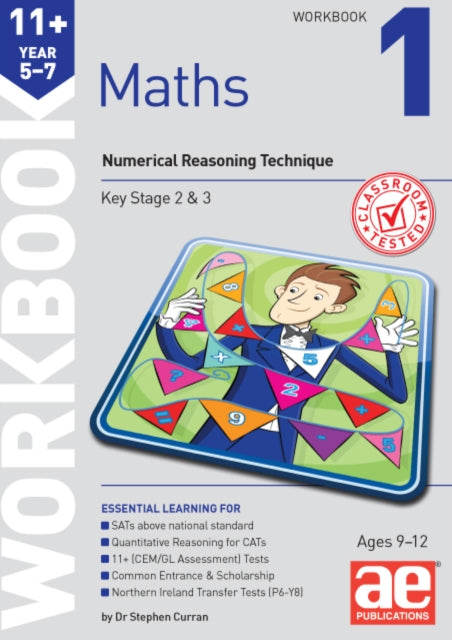 Book cover of: 11+ Maths Year 5-7 Workbook 1