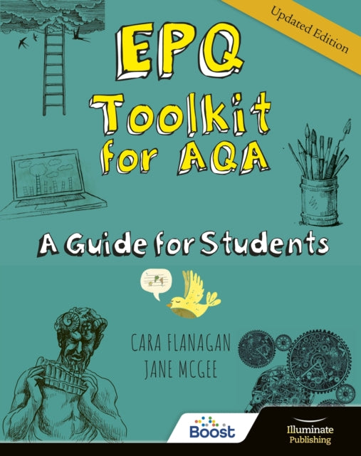 Book cover of: EPQ Toolkit for AQA - A Guide for Students (Updated Edition). By: Cara Flanagan