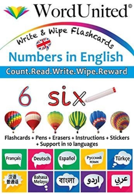 Book cover of: Numbers in English. By: WordUnited