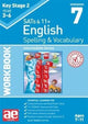 Book cover of: KS2 Spelling & Vocabulary Workbook 7