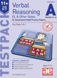 Book cover of: 11+ Verbal Reasoning Year 5-7 GL & Other Styles Testpack A Papers 13-16