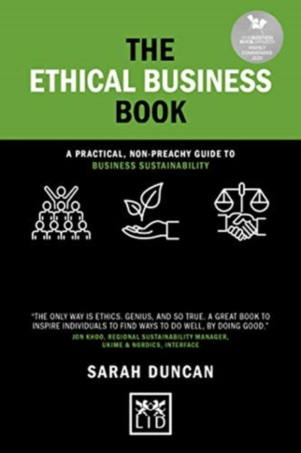 Book cover of: Ethical Business Book. By: Sarah Duncan