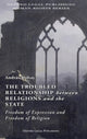 Book cover of: Troubled Relationship between Religions and the State. By: András Koltay