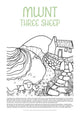 Book cover of: Helen Elliott Poster: Mwnt Three Sheep