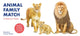 Book cover of: Animal Family Match. By: Illustrated by