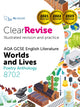 Book cover of: ClearRevise AQA GCSE English Literature 8702; Worlds and Lives Poetry Anthology
