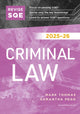 Book cover of: Revise SQE Criminal Law 2025/26