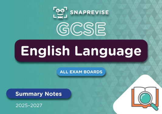 Book cover of: SnapRevise GCSE English Language Summary Notes