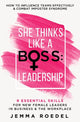 Book cover of: She Thinks Like a Boss. By: Jemma Roedel