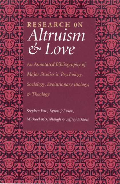 Book cover of: Research on Altruism & Love