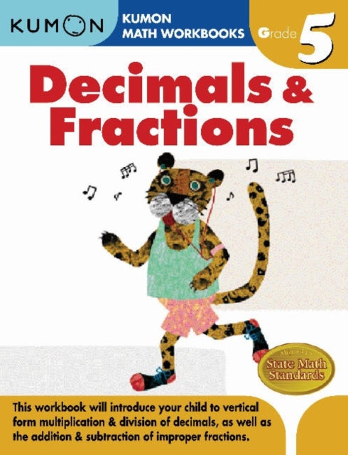 Book cover of: Kumon Grade 5 Decimals & Fractions