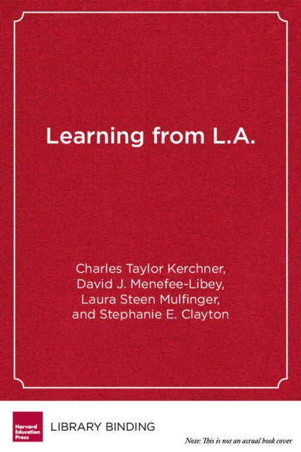 Book cover of: Learning from L.A.