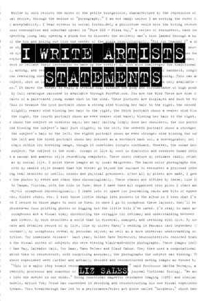 I Write Artist Statements