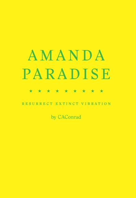 Book cover of: AMANDA PARADISE. By: CAConrad