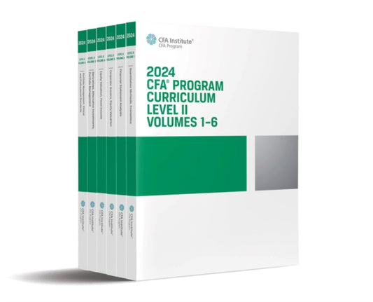 Book cover of: 2024 CFA Program Curriculum Level II Box Set, Volumes 1 - 6. By: CFA Institute