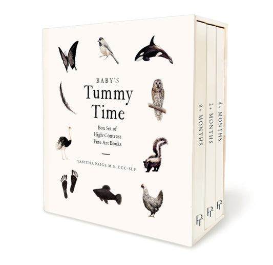 Baby's Tummy Time Book Box Set, A 3-Book Box Set of High-Contrast Art for Visual Stimulation at Tummy Time 9781958803899 Tabitha Paige