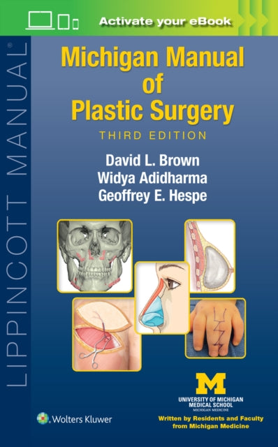 Book cover of: Michigan Manual of Plastic Surgery. By: David L. Brown