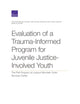 Book cover of: Evaluation of a Trauma-Informed Program for Juvenile Justice-Involved Youth. By: Stephanie Brooks Holliday