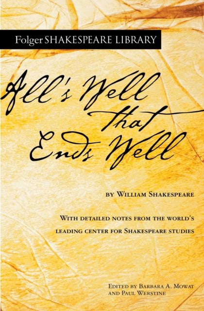 Book cover of: All's Well That Ends Well. By: William Shakespeare