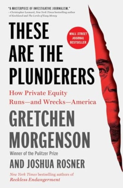Book cover of: These Are the Plunderers. By: Gretchen Morgenson