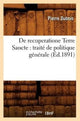Book cover of: de Recuperatione Terre Sancte: Traite de Politique Generale (Ed.1891)