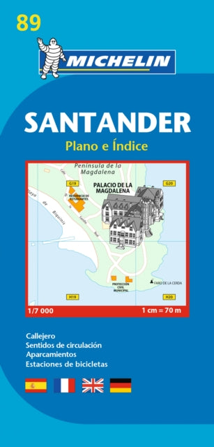 Book cover of: Santander - Michelin City Plan 89