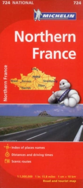 Book cover of: Northern France - Michelin National Map 724