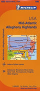 Book cover of: Midatlantic - Michelin Regional Map 582. By: Michelin