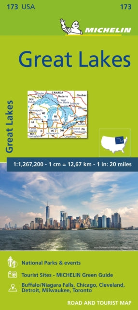 Book cover of: Great Lakes - Zoom Map 173
