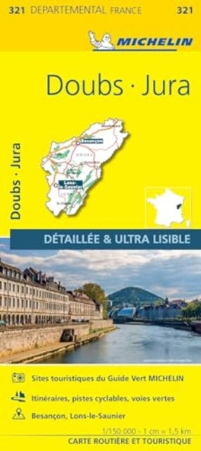 Book cover of: Doubs, Jura - Michelin Local Map 321