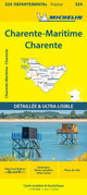 Book cover of: Charente-Maritime Charente - Michelin Local Map 324