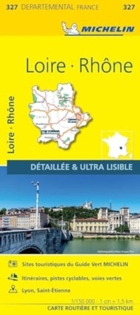 Book cover of: Loire, Rhone - Michelin Local Map 327