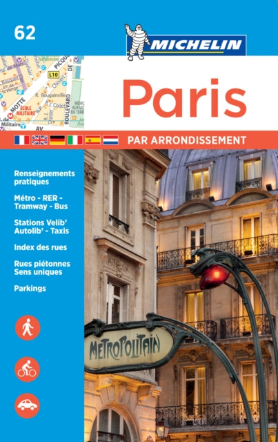 Book cover of: Paris par arrondissement - Michelin City Plan 062. By: Michelin Travel &