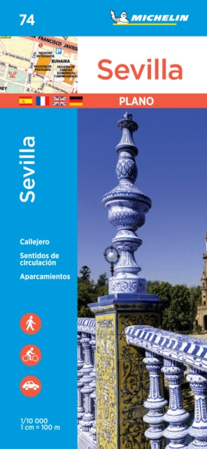 Book cover of: Sevilla - Michelin City Plan 74