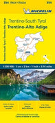 Book cover of: Trentino - Michelin Local Map 354