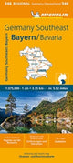 Book cover of: Germany Southeast, Bavaria - Michelin Regional Map 546