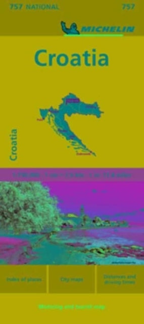 Book cover of: Croatia - Michelin National Map 757