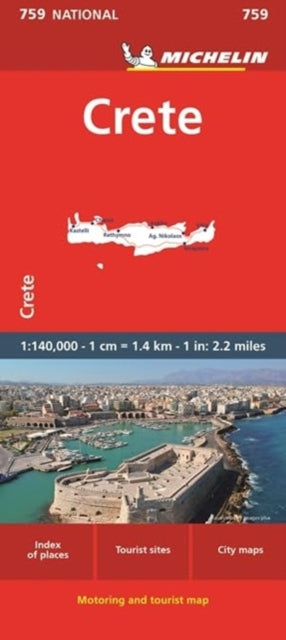 Book cover of: Crete - Michelin National Map 759