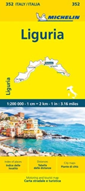 Book cover of: Liguria - Michelin Local Map 352