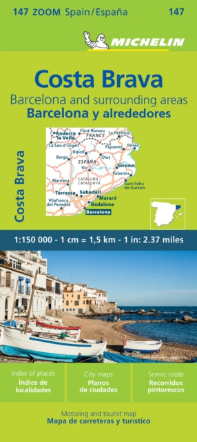 Book cover of: Barcelona y Alrededores Costa Brava - Zoom Map 147