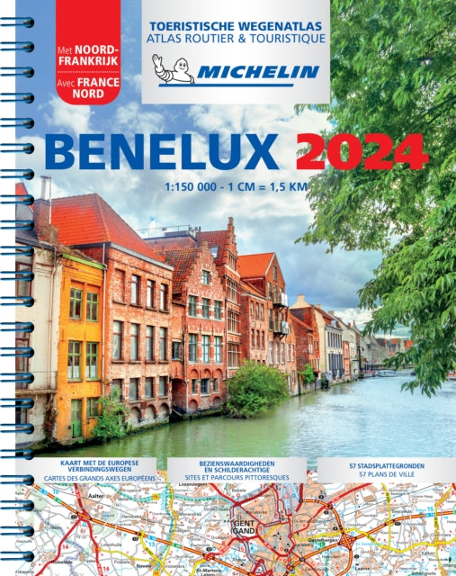 Book cover of: 2024 Benelux & North of France - Tourist & Motoring Atlas