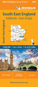 Book cover of: South East England - Michelin Regional Map 504